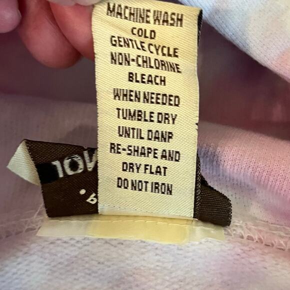 John Lauren Girls Tie Dye Hoodie in Pink/Multi Size XS - Picture 8 of 8